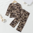 thumbnail image 4 of Boys Cotton Long Sleeve Top And Pants Pajama Set,Soft 6-12 Months 12-24 Months 2t 3t 4t 5t 6t 7t 8t 9t Children Camouflage, 4 of 4