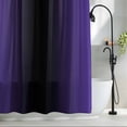 thumbnail image 2 of Purple Black Ombre Waterproof Shower Curtain, 48"x72" Washable Polyester Fabric Shower Curtains for Bathroom, Gradient Contemporary Abstract Art Decorative Bathtub Curtain Sets with Hooks, 2 of 9