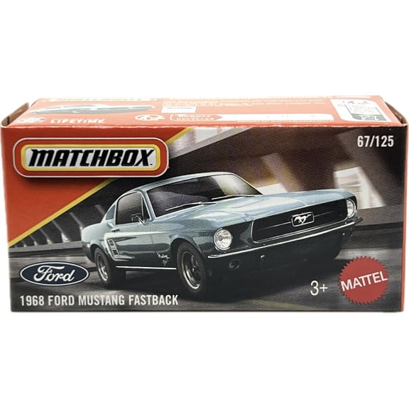 Matchbox 1968 Ford Mustang Fastback Power Grabs New 2026