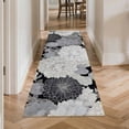 thumbnail image 3 of Washable Runner Rug, Non-Slip Soft Low Profile 2x6 ft Kitchen Rug, Modern Abstract Floral Area Rug for Kitchen, Hallway, Laundry, Bedroom, Entrance, 3 of 6