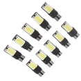 thumbnail image 2 of 10 bombillas LED T10 W5W COB para coche, para matrícula, luz de posición lateral, luz de mapa, luz de techo, 2 of 12