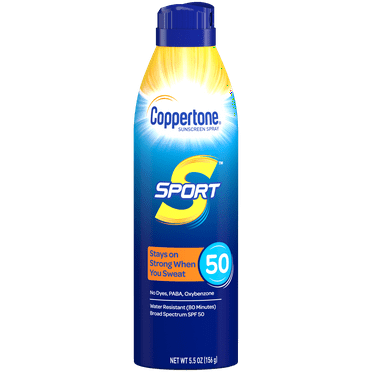 Coppertone Sport Sunscreen Continuous Spray SPF 70, 5.5 oz.