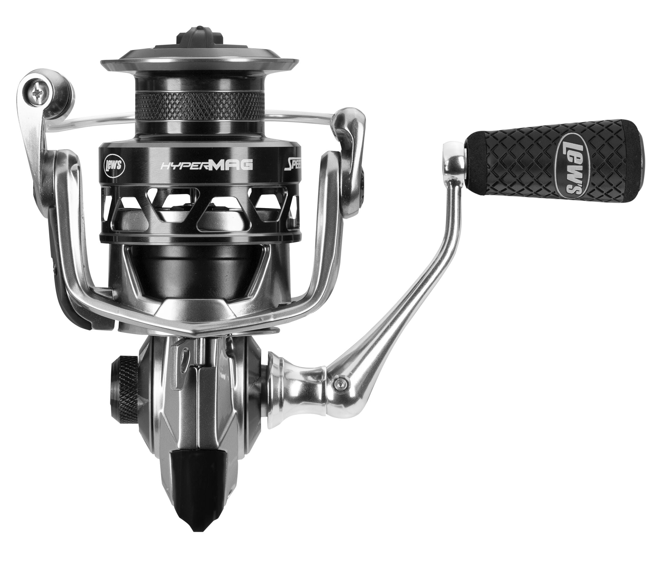 Lew's HyperMag Spinning Fishing Reel, Size 300 Reel, Silver