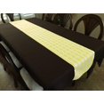 thumbnail image 2 of Poplin Table Runner Gingham Checkered Light Yellow, 2 of 2