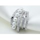 thumbnail image 1 of Pendientes de clip de oreja de moda sin agujeros para las orejas con múltiples capas de circonitas y perlas circulares y estrella de cinco puntas estilo retro con clip de oreja de hada Mori, 1 of 5