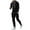 Black, variant on JHLZHS Men Workout Clothes for Gym Men Pure Color Thin Casual and Comfortable Two Piece Sportswear Round Neck Hoodie Long Sleeve Sweater Elastic Belt Loose Hoodies 70 S Outfit for Men Summer