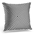 thumbnail image 1 of BOSDECO Escher Dynamic Optical Black White Abstract Stock Effect Experiment Pillowcase Pillow Cover Cushion Case 20x20 inch, 1 of 1