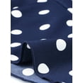 thumbnail image 5 of Agnes Orinda Women's Plus Size Polka dotss Ruffle Chiffon Warp Midi Dress, 5 of 5