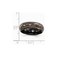 thumbnail image 5 of Edward Mirell Black Titanium Domed Anodized Copper Color 6mm Band Size: 8; for Adults and Teens; for Women and Men, 5 of 5