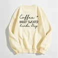 thumbnail image 4 of WEAIXIMIUNG Custom Sweatshirt Ladies Fashion Leisure Pure Color Loose Long Sleeved Printed Letters Round Collar, 4 of 4