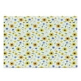 thumbnail image 1 of Yellow and White Cutting Board, Botanical Arrangement of Summer Flowers Wheat Daisy Blossoming Nature, Decorative Tempered Glass Cutting and Serving Board, Large Size, Multicolor, by Ambesonne, 1 of 1