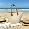 thumbnail image 5 of MMJ Straw Tote Bag Large Woven Beach Purse Natural Seagrass Summer Handbag for Vacation Shopping, 5 of 6