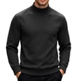 thumbnail image 5 of RJMDKXZ Mens Fleece Turtleneck Sweatshirts Casual Long Sleeve Fall Winter Warm Pullover Sweatshirt, 5 of 5