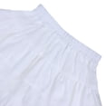 thumbnail image 2 of Girls Tiered Skirt Lace Trim Tutu Skirt Polka Dot Mesh Layered Party Skirt for Kids, White, Sizes 4-5Y, 2 of 8