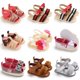 thumbnail image 2 of Walker Zapatos De Cuna Para Bebés Recién Nacidos De Bebé Princesa Flor Arco Suela De Algodón Primer Caminante Zapatillas De Deporte 0-18 Meses, 2 of 4