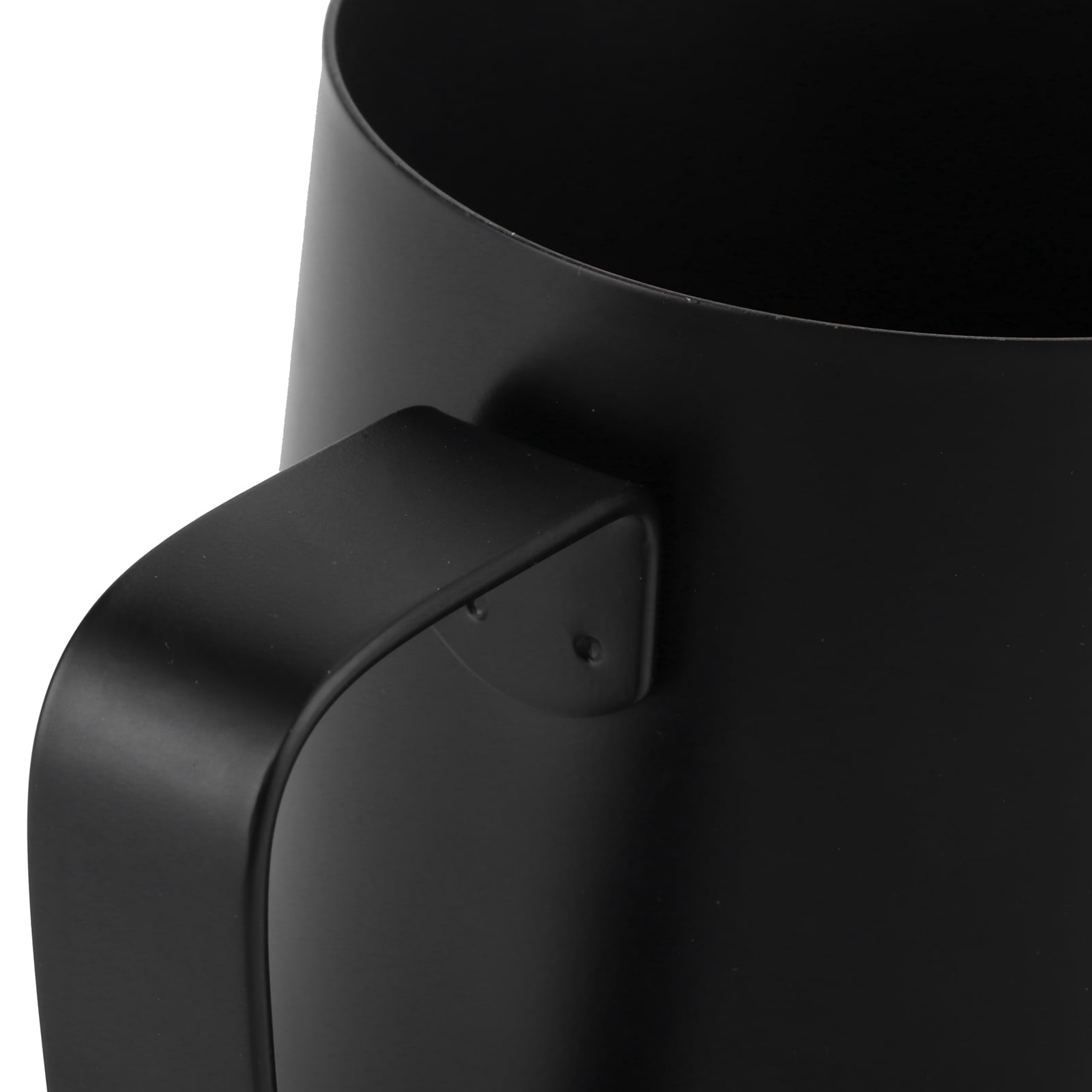 M Buder 20 oz / 600ml Multi-Purpose 304 Stainless Steel Milk Frothing Pitcher, Black Coffee Espresso Steaming Cup Mug