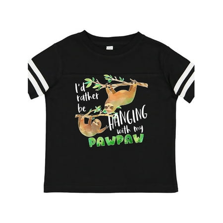 

Inktastic Id Rather Be Hanging with my Pawpaw- Cute Sloths Gift Toddler Boy or Toddler Girl T-Shirt