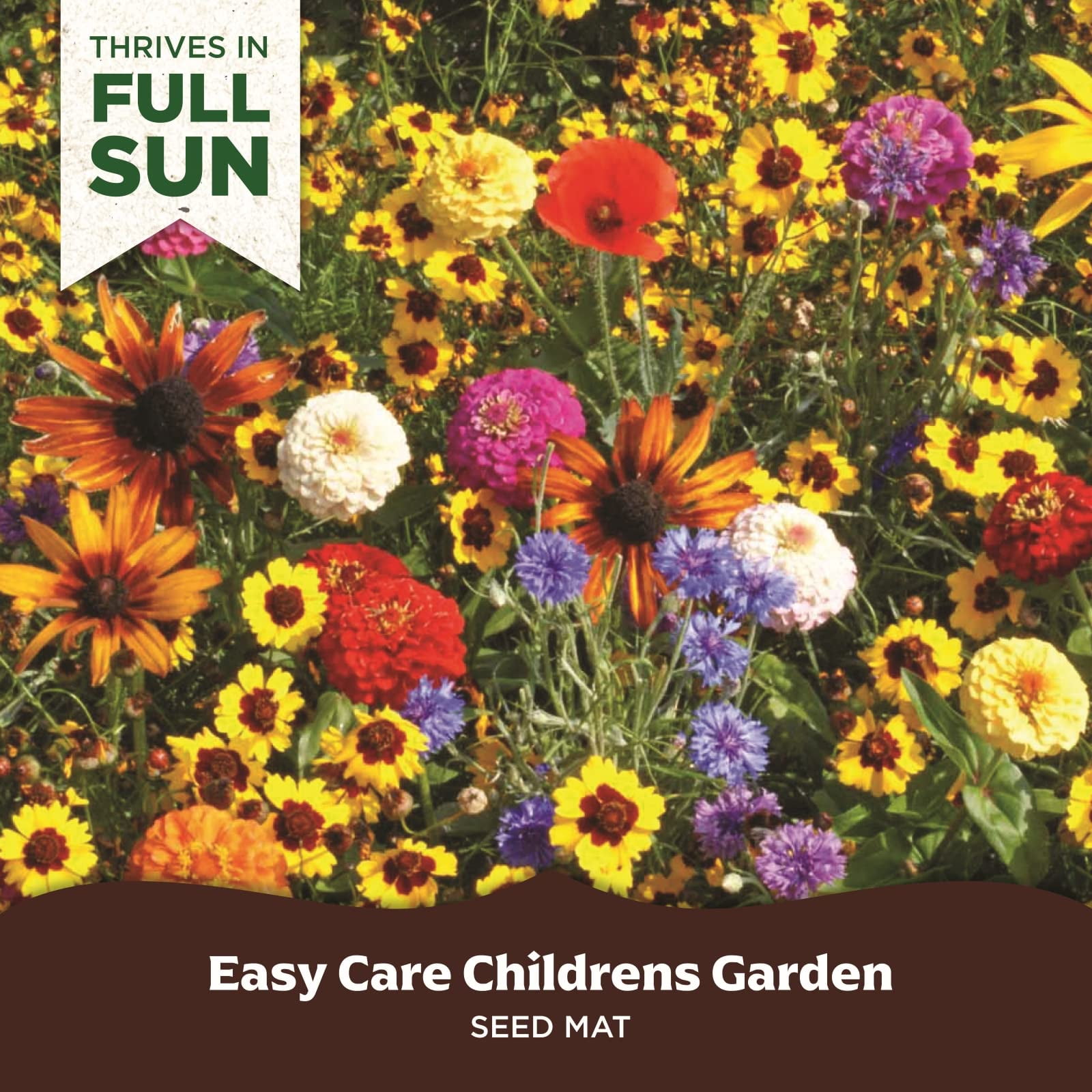 BloomingBulb Seed Mat - Easy to MVR1&nbsp;Plant and Grow Garden Seeds -  Creates Fragrant, Vibrant Flower Garden (Easy Care Children's Mix) -  Walmart.com