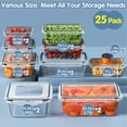 thumbnail image 2 of Juego de recipientes para almacenamiento de alimentos KITHELP, 50 unidades, sin BPA, con etiquetas, 2 of 7