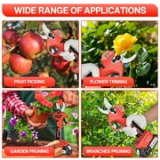 Bcamelys Electric Pruning Shears,1.2 Cutting Diameter with 2 Rechargeable 21V/2 Ah Lithium Battery