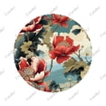 thumbnail image 3 of Blooming Peonies With Leaves Pattern Polyester Universal Spare Wheel Tire Cover Wheel Covers for Trailer RV SUV Truck Camper, 3 of 5