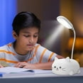 thumbnail image 1 of MesaSe USB Eye Protection Desk Lamps Cute Cat Night Light 400mAh Reading Lamp (White), 1 of 7