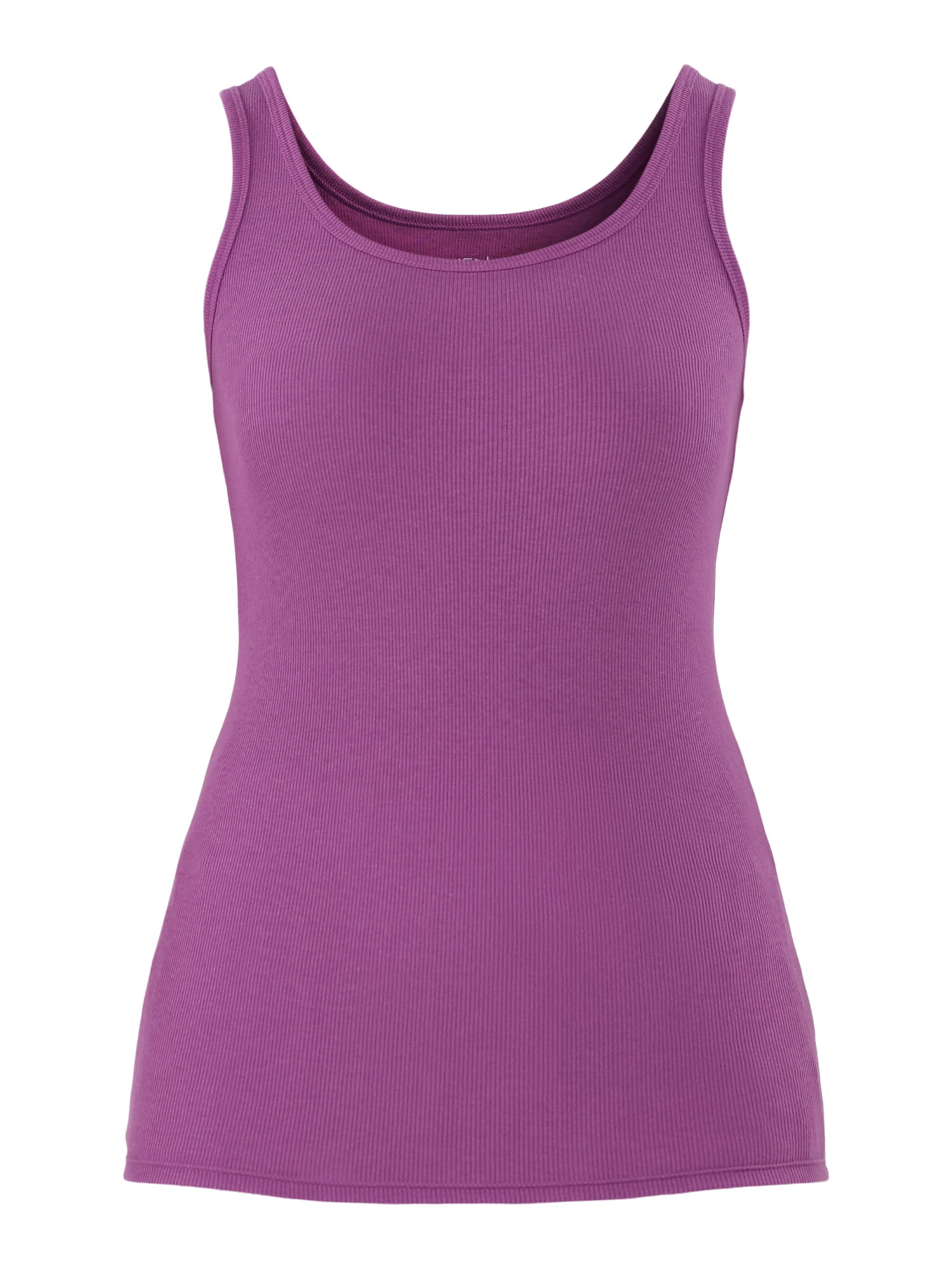 Time and Tru Women's Ribbed Tank Top, Sizes XS-XXXL