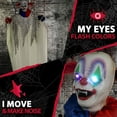 thumbnail image 5 of Haunted Hill Farm 45 in Clown Animatronic with Lights and Sound, HHCLOWN-14HLSA, 5 of 15