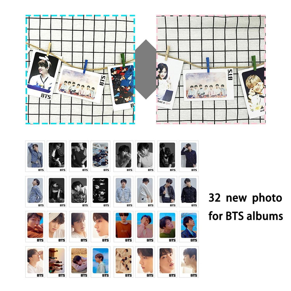 32Pcs/set KPOP BTS Bangtan Boys Album Photo Card PVC Cards LOMO Card
