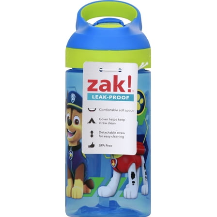 PAW Patrol Zak Designs Kids Toddler Children Plastic Water Bottle (16oz)