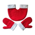 thumbnail image 2 of Guantes de pareja tomados de la mano para adultos, amantes románticos, suaves guantes de invierno para senderismo. Rojo, 2 of 9