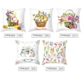 thumbnail image 4 of Almohada De Huevo De Conejo De Pascua, Decoraciones Para El Hogar De Pascua, Funda De Almohada Cuadrada Duradera Para Sofá, Librería, Fiesta Yuarrent HA044715-01, 4 of 5