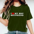 thumbnail image 2 of WREESH Men's Valentine's Day Letter Print Crewneck Short Sleeve Out Blouse T-Shirt Gift, 2 of 6