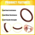 thumbnail image 4 of Unique Bargains Universal O Ring Seal Gasket Orings Seal Washer for Plumbing for Cars 15mm ID x 2mm CS Brown 50pcs, 4 of 6