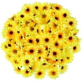thumbnail image 4 of Raindrops Lifelike Artificial Plastic Sunflower Heads for Party Decoration Yellow 100 Pieces, 4 of 7
