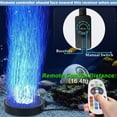 thumbnail image 1 of Luces de burbujas LED para acuarios, disco de piedra de aire con control remoto, con 16 cambios de color, 4 efectos de iluminación para decoraciones de acuarios JAMW Sencillez, 1 of 5