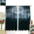 thumbnail image 4 of Dark Scary Forest Curtains Night Spooky Trees Gothic Sytle Blackout Rod Pocket Curtains for Bedroom Living Room Kitchen Decor Thermal Insulated Window Drapes 2 Panel Set 52x84 Inch, 4 of 4