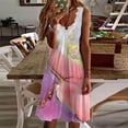 thumbnail image 1 of SMihono Robes Bohèmes d'Été Femmes Grande Taille Mode Femmes Décontracté Aguichant Col en V Uni Été Dentelle Sans Manches Robe Mini, 1 of 5