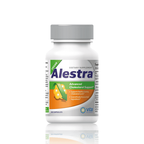 Vita Sciences Alestra, Advanced Cholesterol Support, Vegan Formula, 60 Capsules