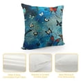 thumbnail image 4 of SHANXI Square Throw Pillow Covers Blue Orange Red Design Pillow Cases Decorative for Home Bedroom Sofa Pillowcases Standard Size 18x18in, 4 of 5