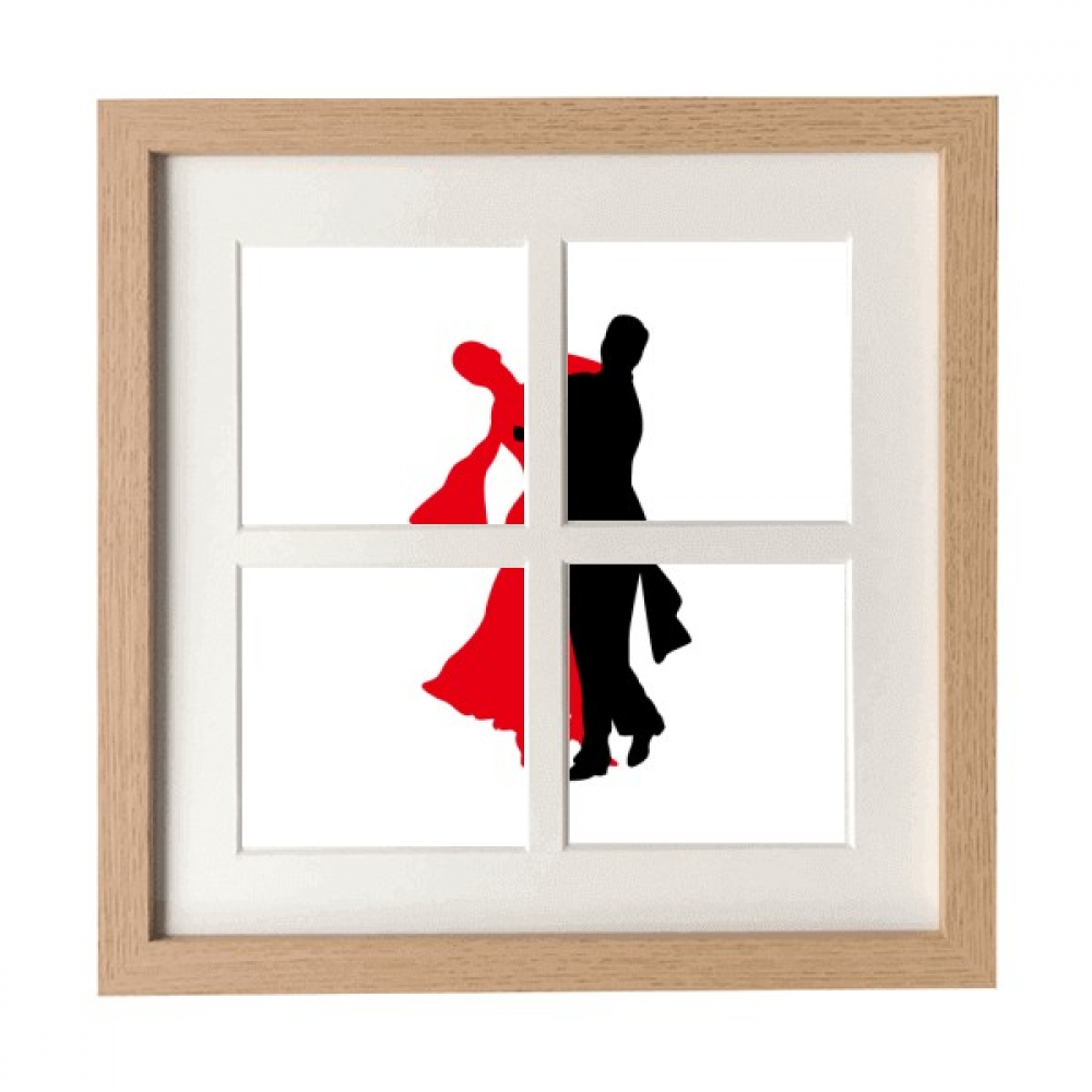 Social Dancing Dancer Duet Dance Frame Wall Tabletop Display 4 Openings