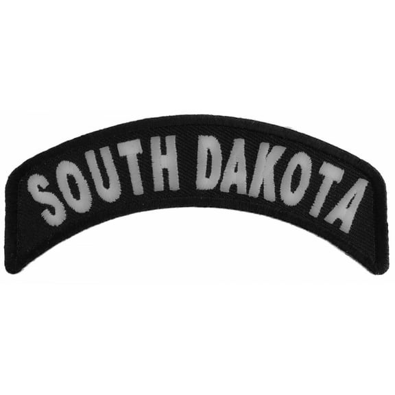South Dakota Patch Iron on State Rocker