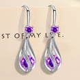 thumbnail image 7 of SmartBy Silver Teardrop Earrings for Women Cubic Zirconia Drop Dangle Earrings Wedding Jewelry Accessory for Brides, 7 of 7