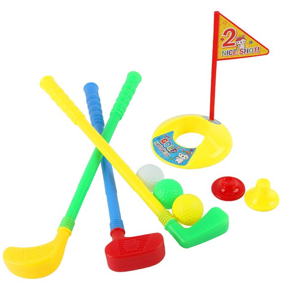HEVIRGO Mini Multicolor Golf Club Set Golfer Game Outdoor Sports Garden Summer Kids Toy