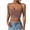 Khaki, variant on Womens Summer Camisole Sleeveless Scoop Neck Trendy Lightweight Cami Spaghetti Strap Crop Tops
