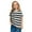 Black, variant on Cethrio Girls Stripe T-shirts, Casual Pullover Short Sleeve Soft Summer Tops Red Size 7-8