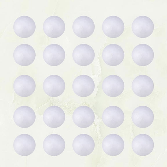 WASHWEPE 100Pcs Small Polystyrene Balls for Craft Project Accessory and Christmas Decor