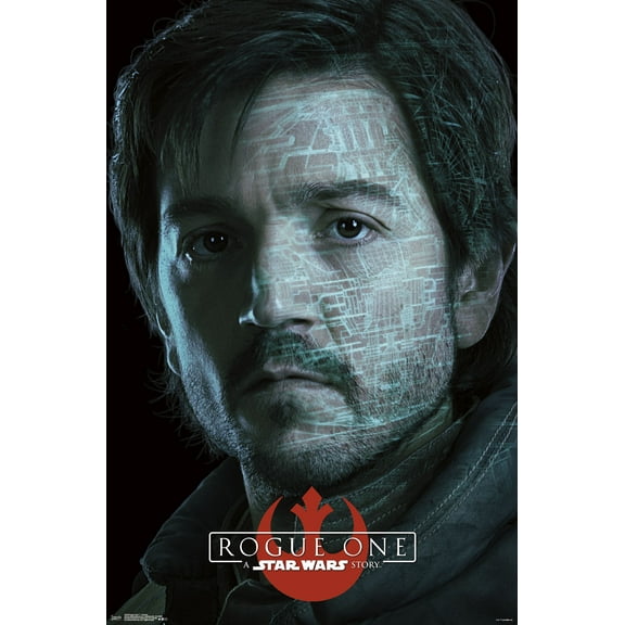 Star Wars: Rogue One - Cassian Wall Poster, 22.375" x 34", Framed