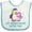 White and Blue, variant on Inktastic My Great Aunt Loves Me Cute Penguins Girls Baby Bib