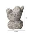 thumbnail image 5 of Cement Bird Figurine in Upright Position with Hollow Base, Large, Gray, 5 of 5